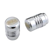 2x Ventilkappen - Alu chrom eloxiert - MZA-Design - Kappe, inkl. O-Ringe