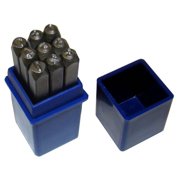 SET números de impacto - altura de dígitos: 5,0 mm - caracteres según DIN 1451