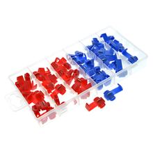 Set Abzweigverbinder - Sortiment, rot / blau, 50-tlg. - für 0,5-2,5 mm-Leitungsquerschnitt
