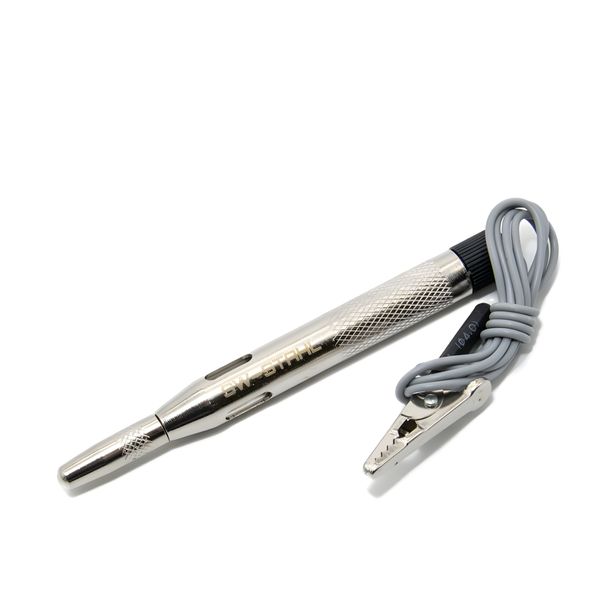 Kleine 6-24V-testlamp, metalen behuizing, spanningstester