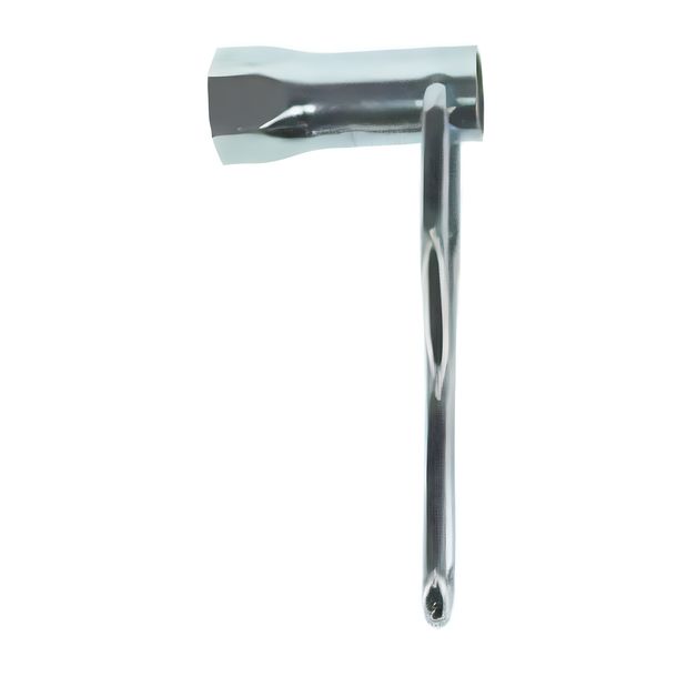 Galvanised spark plug wrench with wire clip - ZK wrench size 21 mm