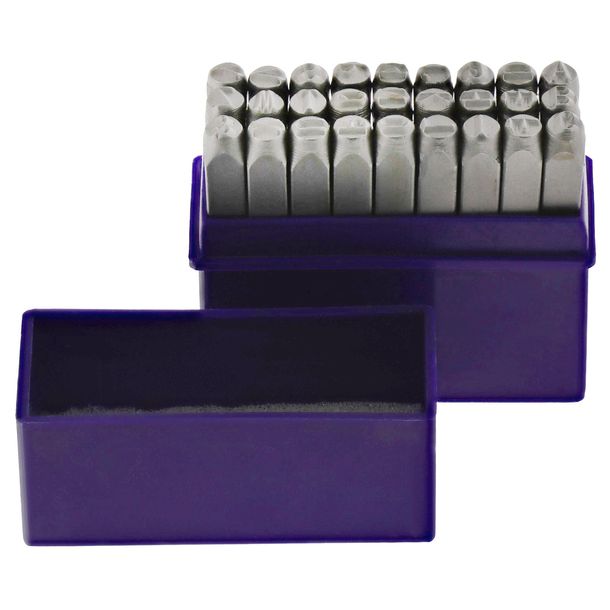 Jeu de poinçons A-Z - hauteur des lettres : 5,0 mm - caractère selon DIN 1451