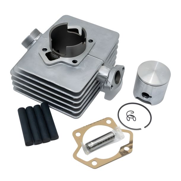 Cylinder kit with piston tuning cylinder LT85 Ø 49mm 1-ring piston, 2-channel liner Ø 54mm long tuning development