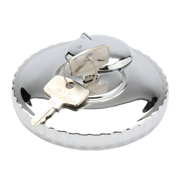 MZ fuel filler cap Ø60mm, lockable - high-gloss chrome-plated - e.g. for ETZ, Sperber