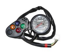 Instrumentenpaneel met Facomsa - Toerenteller - tot 100 km/u met controlelampjes en kabelboom