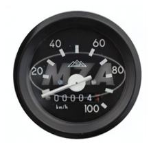 Rychloměr s podsvícením, bez kontrolky - ø 60 mm - bez žárovek - 100 km/h