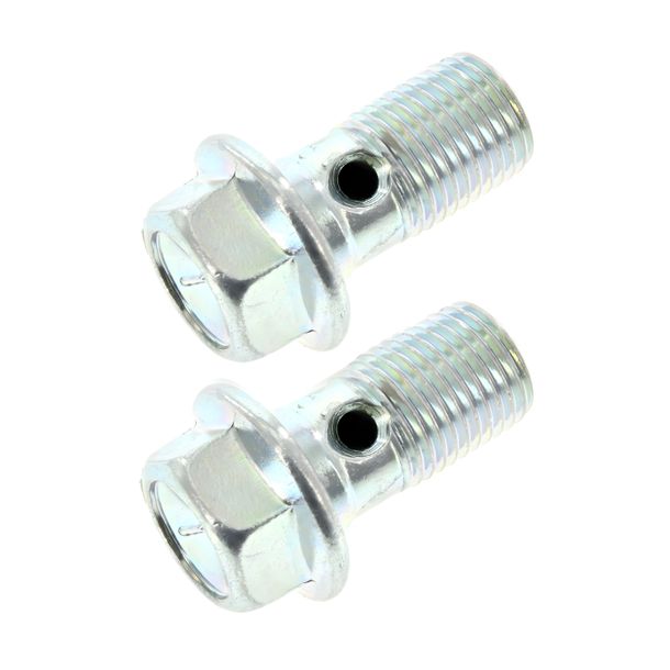 Par de tornillos banjo para latiguillo de freno, galvanizados, M10x1, longitud 19 mm, SW12