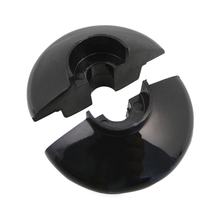 2x support ring halves, large with collar, plastic black