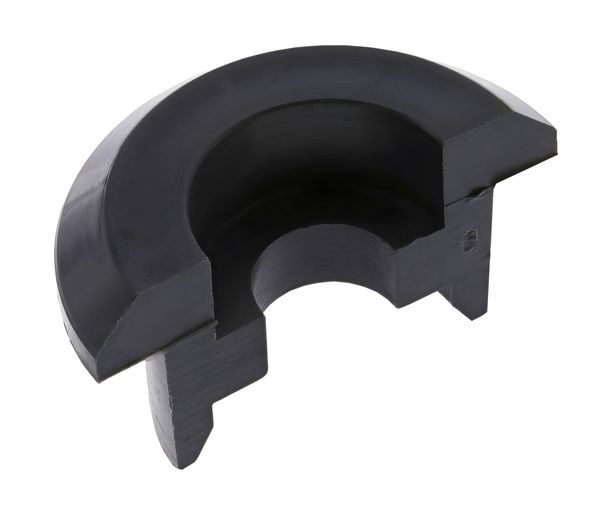 Steunring half klein - zwart plastic - halve schaal voor schokdemper - Mokick/Roller