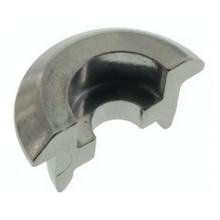 Steunring half klein - aluminium kogel gepolijst - halve schaal voor schokdemper - Mokick/Roller