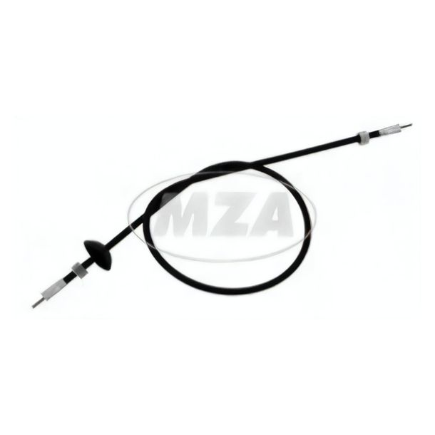 Cable velocímetro Simson SR2E, nueva versión - tuerca de unión 2x M10x1 - 750mm, negro