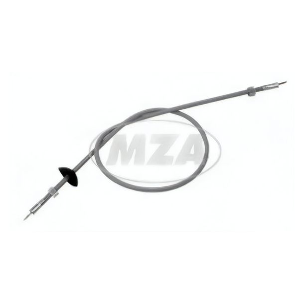 Cable de velocímetro Simson SR2E, nueva versión, tuerca giratoria 2x M10x1, 750 mm, gris