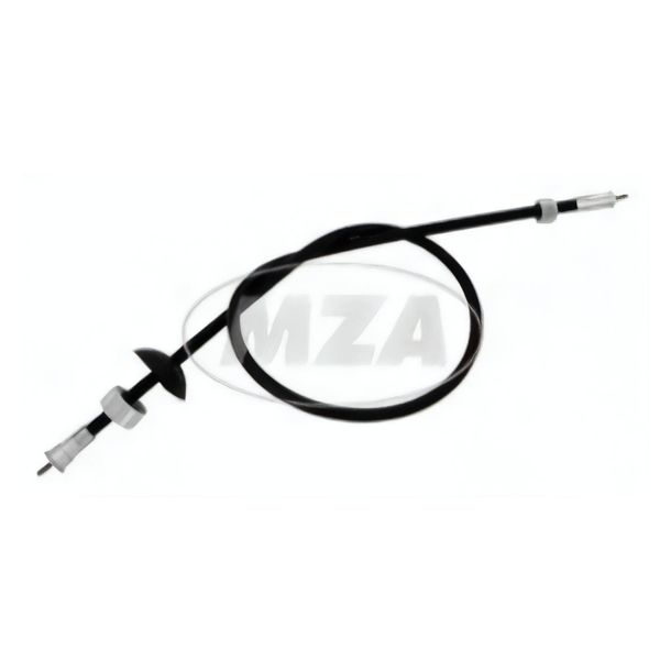 Simson speedometer cable SR1 - 1x M10x1 and 1x M16x1.5 - 610mm, black