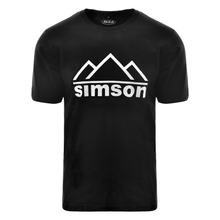 T-shirt, kleur: zwart, maat: XXL - ontwerp: Simson Mountains - 100% katoen
