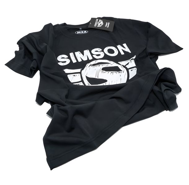 T-Shirt, Farbe: schwarz, Größe: M - Motiv: SIMSON - 100% Baumwolle