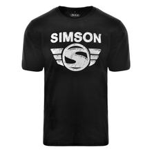 T-shirt, kleur: zwart, maat: XXXL - design: Simson - 100% katoen
