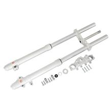 Pajoli - Longs fourches téléscopiques avec guide de fourche supérieur+inférieur pour RS125 - longueur 990 mm, Ø 40 mm