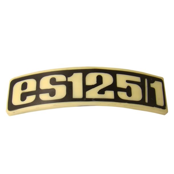 MZ typskylt - plakett - emblem för ES125 / 1 - plast