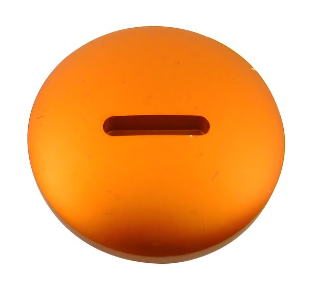 Verschlußschraube Kupplungseinstellung - Alu, orange - M500-M700