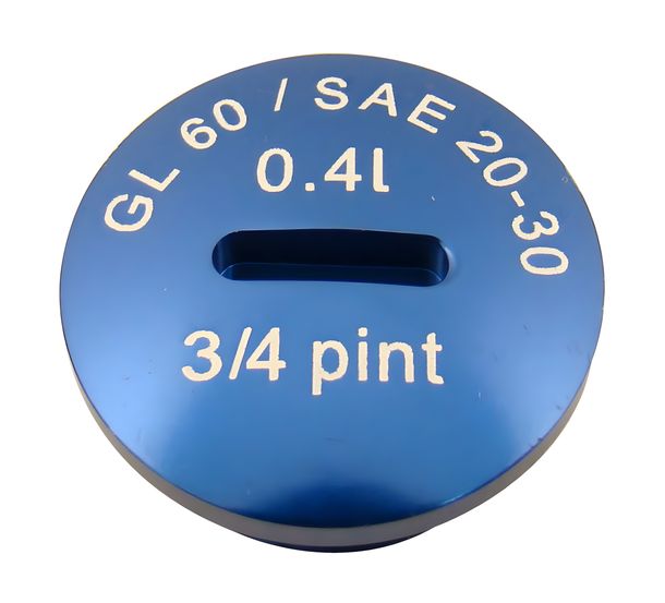 Tappo tappo serbatoio olio - alluminio, blu - M500-M700