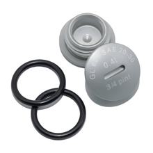 Simson SET Verschlußschraube - Alu silber matt mit O-Ringen S51, S53, S70, SR50, SR80, KR51 / 2