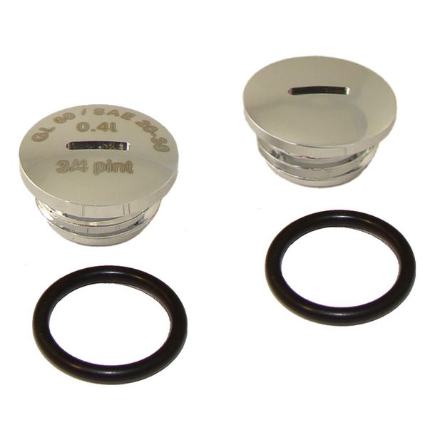 Simson SET Verschlußschraube - Alu chrom mit O-Ringen S51, S53, S70, SR50, SR80, KR51 / 2