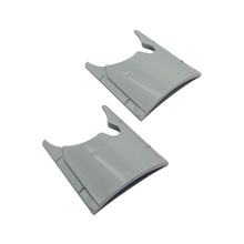 Simson Pair of hole covers, white-grey, with cut-out for tool box - e.g. for S51, S53, S83