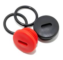 SET Verschlussschrauben schwarz / rot inkl. 2x O-Ring - zum Kupplungsdeckel - M500-M700
