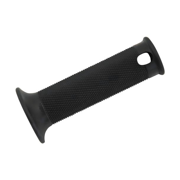 Rubberen handgreep met gekarteld profiel voor gasgreep, zwart met gat voor montage van de indicator - binnendiameter 26 mm, lengte 120 mm