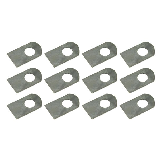 MZ SET=12x piastra di bloccaggio (deflettore olio e flangia di pressione - frizione) - per ETZ, TS, ES, ETS