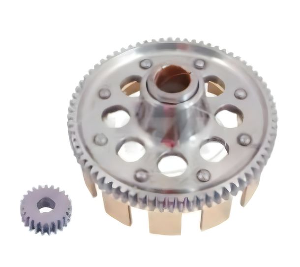 SET clutch gear+drive pinion - 71/23 teeth - straight, lightened, reinforced, additional lubrication groove