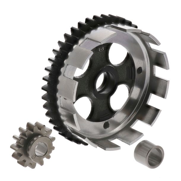 Simson koppelingswiel/aandrijftandwielset - 43/13 tanden - voor Rheinmetall - motor - SR1, SR2, SR2E, KR50 - recht getand