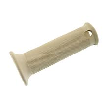 Gummigriff m. Rändelprofil f. Gasdrehgriff, beige mit Loch zur Blinkerbefestigung - innen Ø 26 mm, Länge 120 mm
