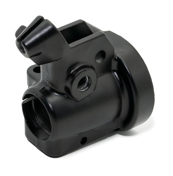 Abrazadera con carcasa para empuñadura giratoria de gas con orificio para interruptor de luz de freno - PPB negro
