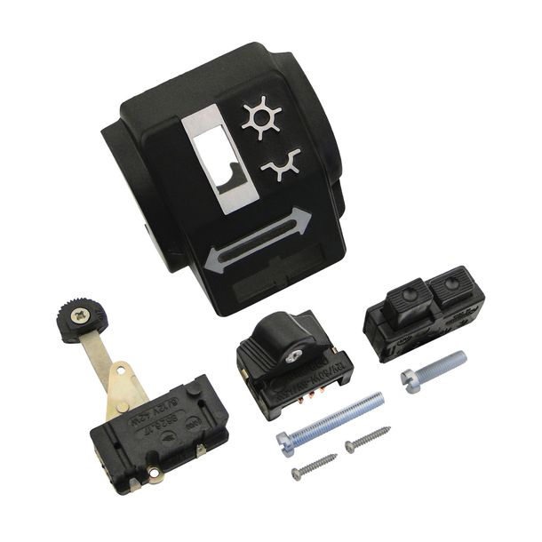 carcasa mitad trasera, combinación de interruptores, incl. interruptor de inmersión e intermitente, pulsador doble con tornillos