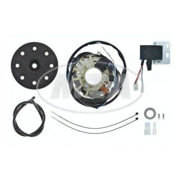 Lichtmaschine, elektronische Zündung 6V / 18 W Wechselstrom - passend für MAW-Hilfsmotor