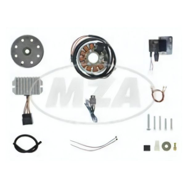 Alternador, encendido electrónico 12V/100W DC - adecuado para DKW 125, 175, 200, 250 de la posguerra