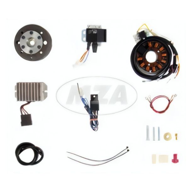 Sistema di accensione magnetica MZ 12V 150W con accensione completamente elettronica integrata per ES175-300/ 0/1/2, ETS250