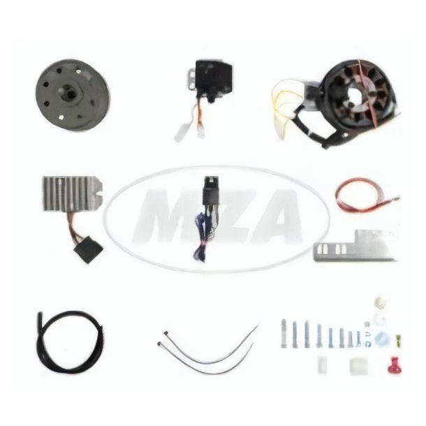 Lichtmagnetzündanlage 12V 150W mit integrierter vollelektronischer Zündung, passend f. JAWA 11 / 353 / 355 / 356 / 559 / 590 +CZ 450 / 455 / 470 / 475 / 477 / 482 / 485 / 487