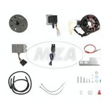 Sistema de ignição magnetoplana 12V 150W com ignição totalmente eletrônica integrada para 2 cilindros JAWA (18 / 354 / 360 / 361 / 362 / 633)