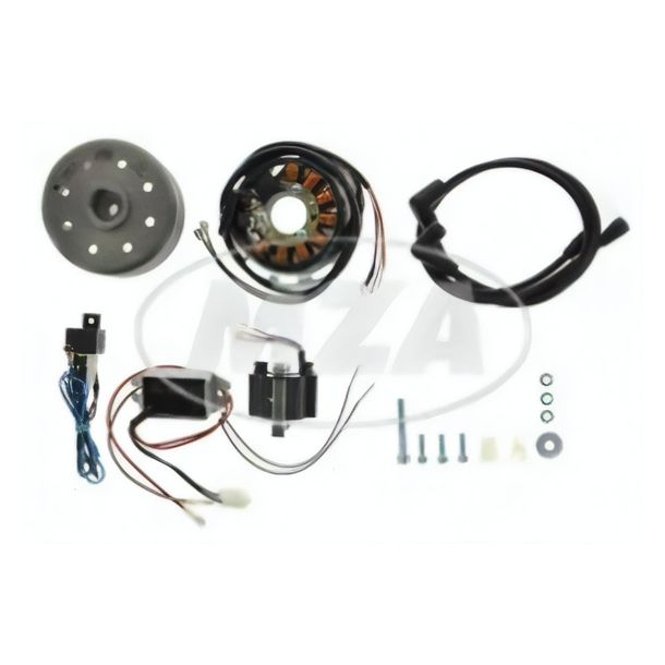 Sistema de ignição por magneto e luz 12V / 180W - adequado para motos de corrida Suzuki T500, T20, 200, 250, 350, 500, GT125