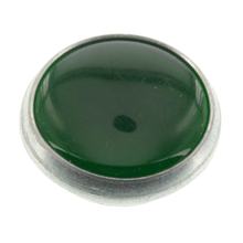 Kontrollglas Dunkelgrün - PVC in Alueinfassung - für Ø16 mm-Bohrung