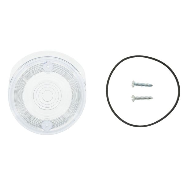 Juego emisión luz delantera, tapa intermitente Ø80 mm, blanco, incl. junta de goma y tornillos