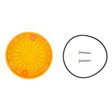 Set Lichtaustritt hinten, Blinkerkappe Ø80 mm, orange, inkl. Gummidichtring + Schrauben