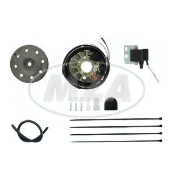 Simson Lichtmagnetzündanlage 6V 18W mit integrierter vollelektronischer Zündung für SR1, SR2, SR2E, KR50