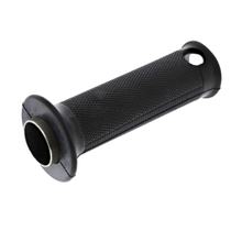Complete gashendelgreep, stuurbuis met rubberen grip - zwart - gekarteld profiel - voor bird-serie