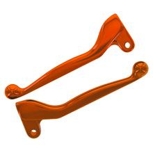 SET Handhebel - Farbe: orange - Alu-massiv, Bremshebel + Kupplungshebel