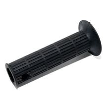 Poignée fixe MZ, poignée en caoutchouc - gauche - Ø 20 mm - longueur : 120 mm, noir, nervuré longitudinalement, ouvert, avec trou - pour Mokick, ETZ, TS
