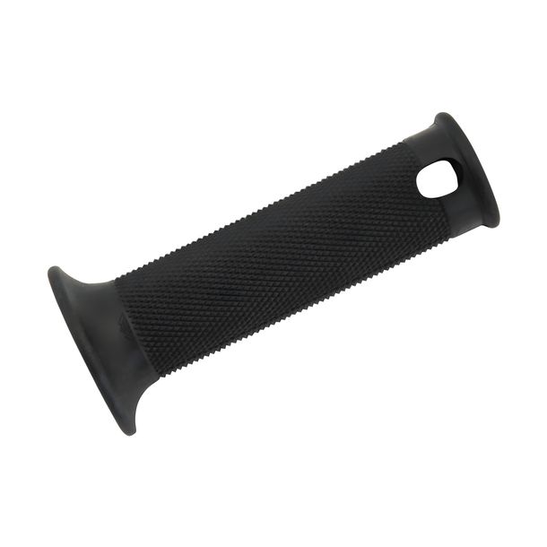 Rubber grip with knurled profile for fixed grip, black with hole for indicator mounting - inner Ø 20 mm, length: 120 mm