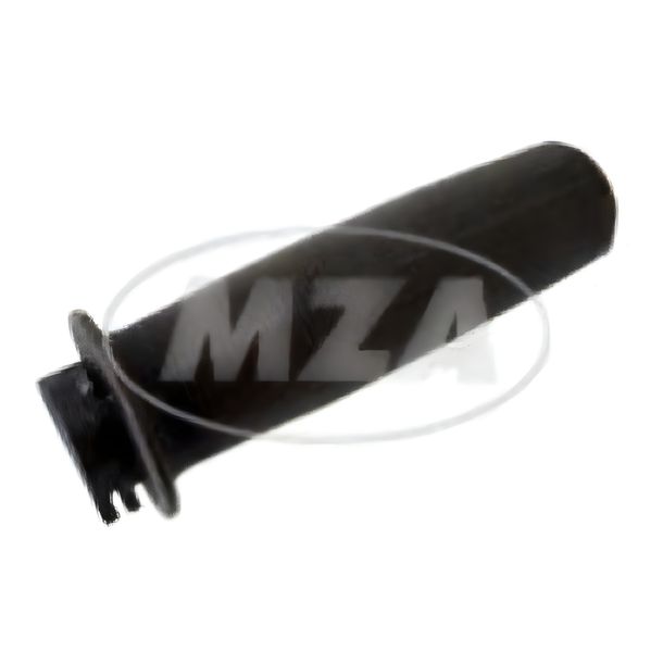 Simson Gasdrehgriff kpl, Griffrohr mit Gummigriff + Dichtscheibe - schwarz - SR1, SR2, SR2E